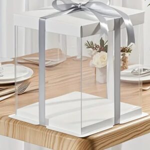 6 Inch Square Clear Cake Box
