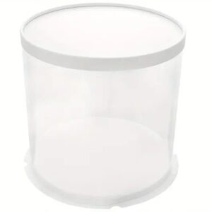 8 Inch Round Clear Cake Box (Short)